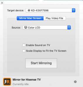 find mac address for hisense tv